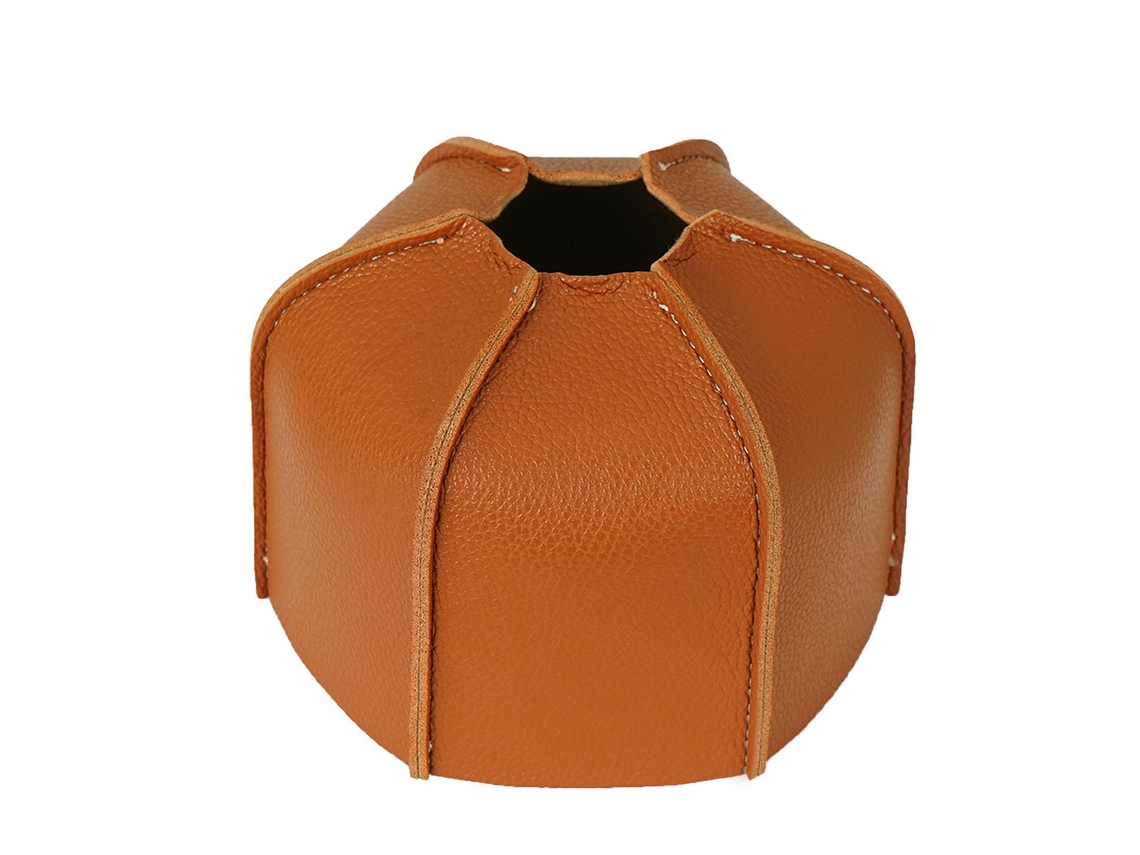 Capa Protetora de Couro Pu para Tanque de Gás Camping Estufa Outdoor 230g 1.5x9cm