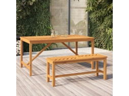 Vidaxl Banco De Jardim 110 Cm Madeira De Acácia Maciça