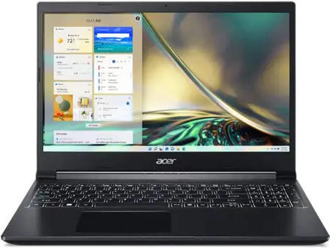 Portátil Gaming ACER Aspire 7 A715-43G (15.6'' - AMD Ryzen 7 5825U - RAM:16 GB - 512 SSD Pcle - NVIDIA GeForce RTX 3050)