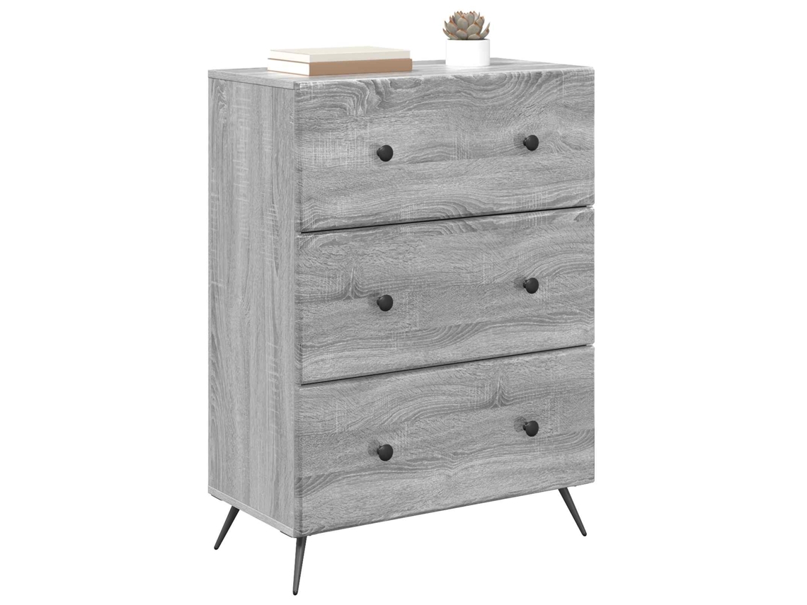 Gabinete de Gavetas Sonoma Cinzento 66 X 34,5 X 90 Cm MAISON EXCLUSIVE