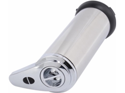 Dispensador Automático de Sabonete em Aço Inoxidável, Prateado, com Sensor Movimento Infravermelho e CHABERLU