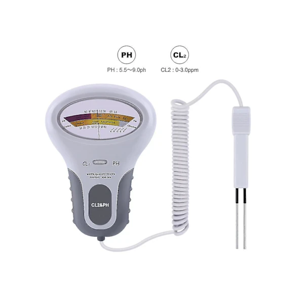 ca Medidor De Ph E Cloro Digital Portátil 2 Em 1 Para Qualidade Da Água Em Piscinas E Spas - Instrumento Analítico