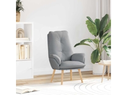 Vidaxl Poltrona Cinzento-claro 69 X 74 X 93 Cm Tecido E Contraplacado