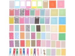 Kit De Adesivos Para Moldura Fotos Homoyoyo 1 Conjunto Compatível Com Mini Câmeras Instantâneas, Decoração Colorida Para