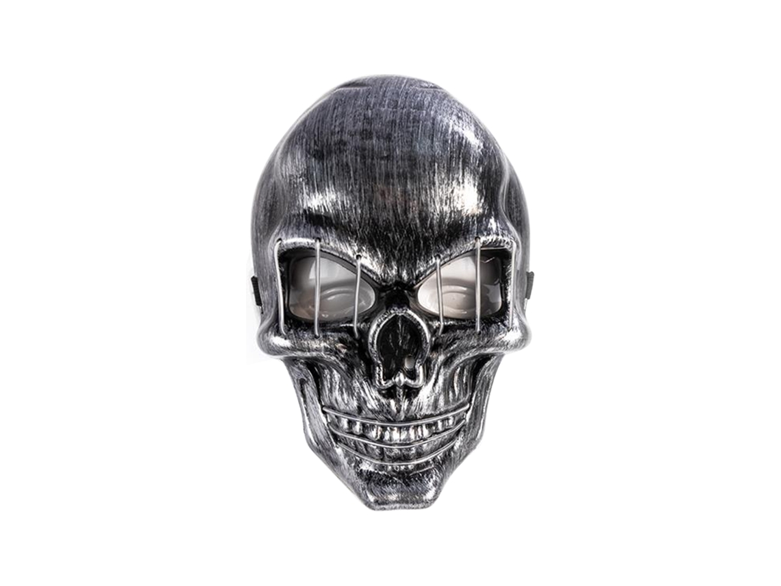 Máscara Skull Led com Luz El Wire e 3 Modos de Flash LAXISCREED