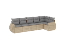 Garden Sofa Set, Garden Sofa Sets Vidaxl Bege Rattan / Vime (n/a)
