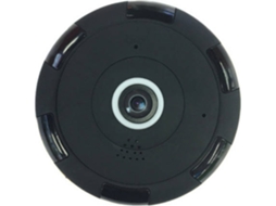 Câmera 1080P Hd Wifi Vista Panorâmica de 360 ​​Graus com Detecção de Movimento Por Visão Noturnapreto YIZHOOD