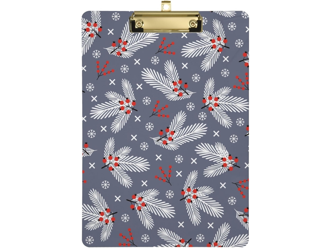 Porta blocos de Notas Natal e Ano Novo para Mesa com Furo Padrão 31,8 X 22,9 0,3 Cm Durável Resistente