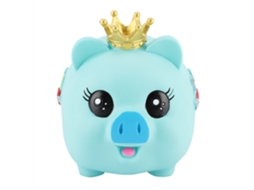 Caixa de Economia de Porco Cartoon Macio para Crianças Presente Educativo Azul