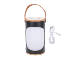 Luz Noturna Multifuncional Portátil com 7 Cores, Ajuste de Tempo, Brilho e Função de Memória, Luz Ambiente para Quarto e Escritório BRILVIBERA (preta)