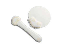 Almofada HEXINYIGJLY Apoio Punho Teclado Rato Espuma Memória para Gaming, escritório Branco | HEXINYIGJLY