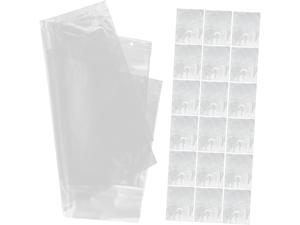 Cabilock 50 Peças De Páginas De Álbum Transparentes Para Fotos E Cartões De Armazenamento Prático Para