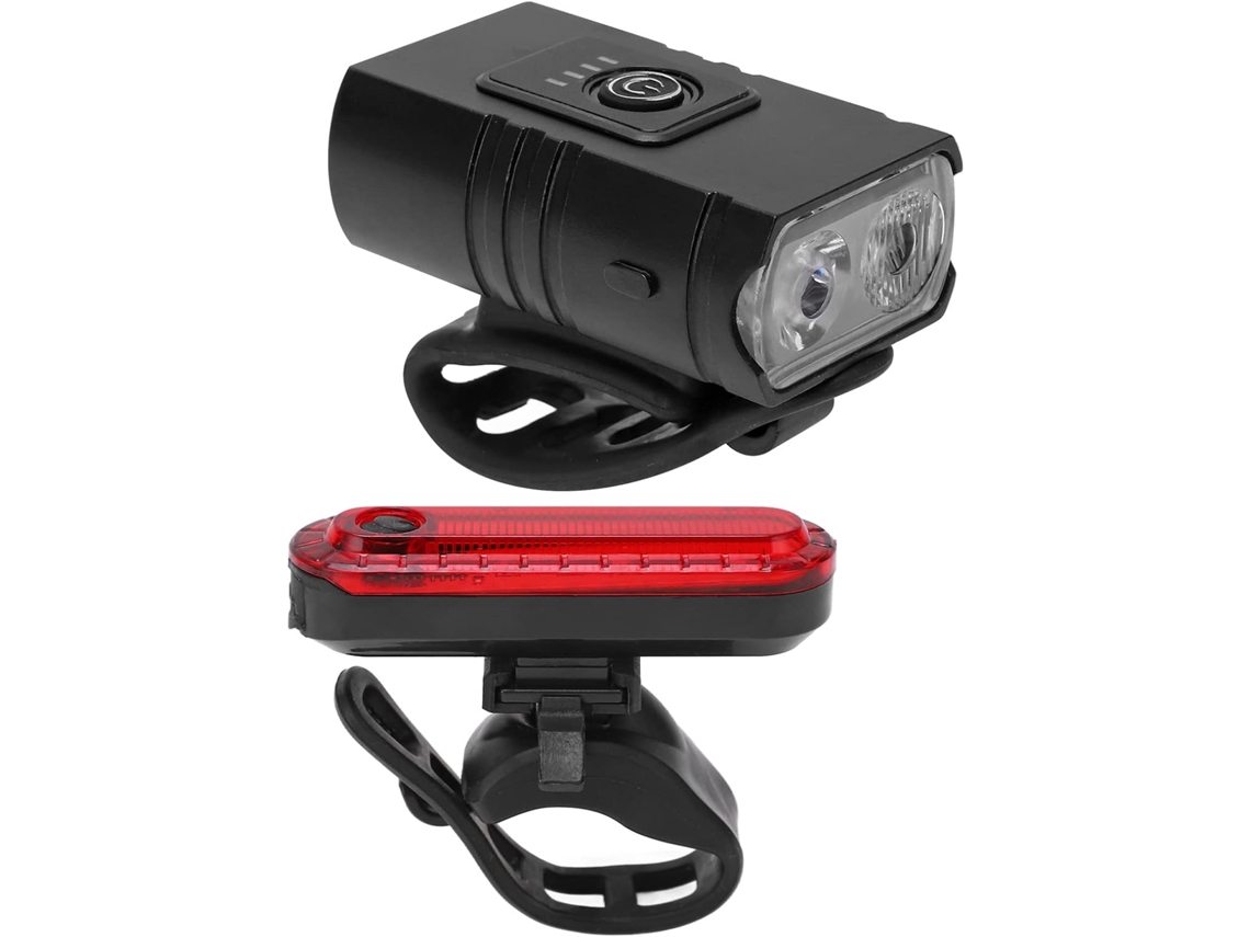 Conjunto De Luzes Bicicleta Recarregáveis Via Usb, Farol Dianteiro E
