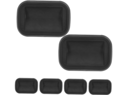 Conjunto De 6 Protetores Borracha Para Rodízios Móveis, Almofadas Antiderrapantes Para Pisos E Carpetes, Ideais Para