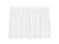 Conjunto 1 Cortina De Renda Vidaxl Branco Poliéster (100 X 200 Cm)