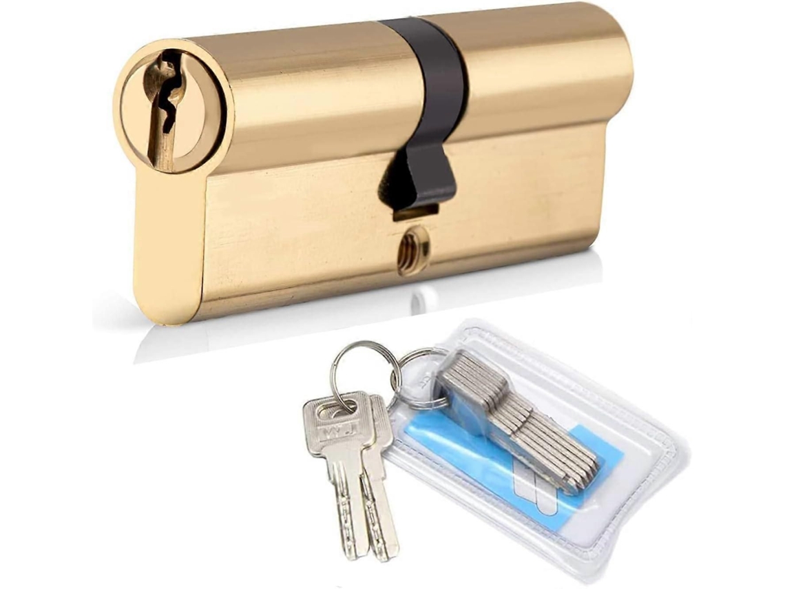 Fechadura de Cilindro 40/40, Porta Duplo Europeu, 8 Chaves GOKOCO