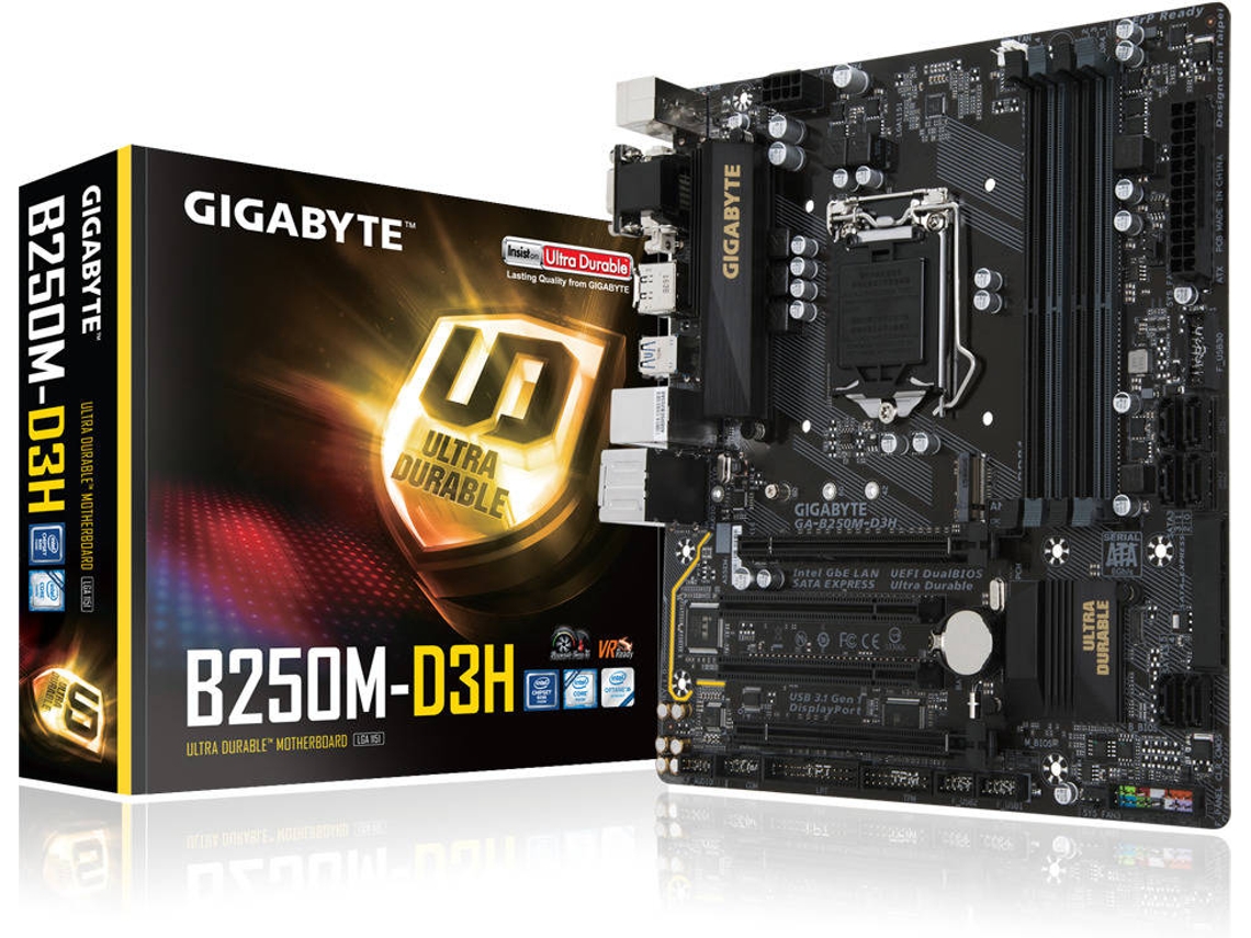 Motherboard GIGABYTE B250M-D3H (Socket LGA1151 - Intel B250 - ATX )