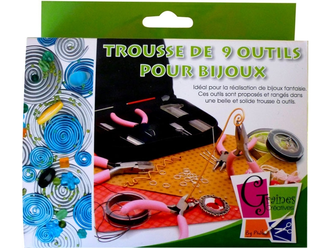 Kit De Criação De Bijuterias Graine Creative 9 Peças De Ferramentas Para Crianças