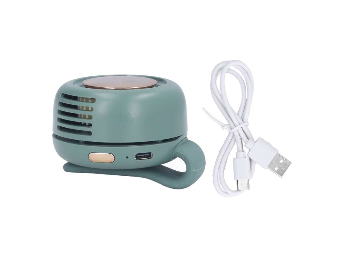 Ventilador Usb Portátil Recarregável Silencioso Verde