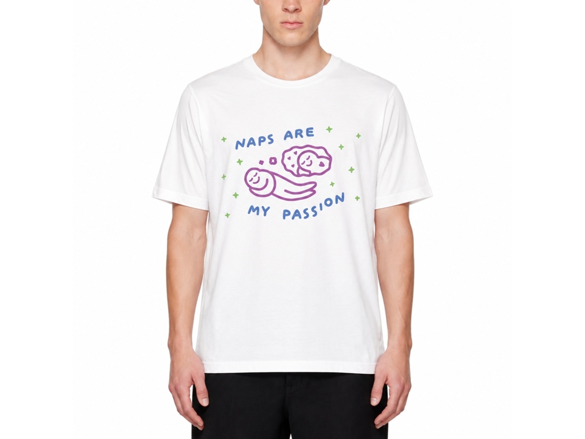 Camiseta Rockinstone I Love Naps Disegnetti Depressetti com design exclusivo de grife.
