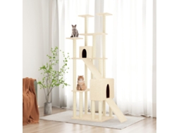 Vidaxl Árvore C/ Postes Arranhadores Sisal 190 Cm Cor Creme