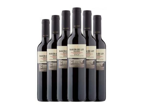 Vinho BARÓN DE LEY Tempranillo Rioja Reserva Garrafa Medium (0.5 L - 6 Unidades)