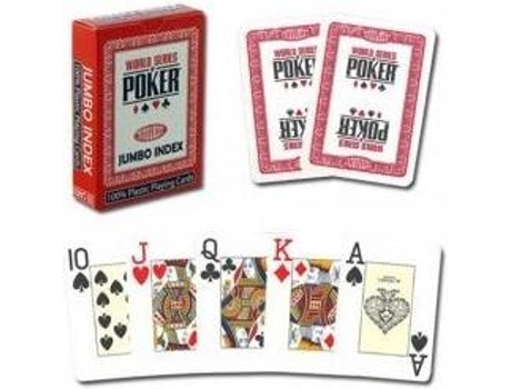 Baralho de Cartas MODIANO World Series of Poker Jumbo Vermelho