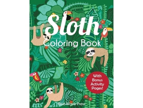 Livro Sloth Coloring Book De Blue Wave Press (inglês)