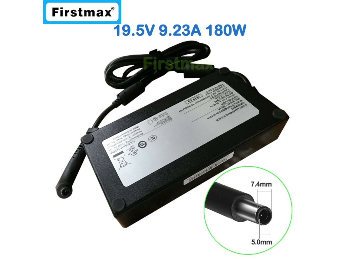 Lurelia Carregador Para Portátil Ac100 Np800g5h 19,5 V 9,23 A 180 W Para Portátil Samsung Odyssey Np800g5h Xs1us Ad 18019a Ba44 00348a