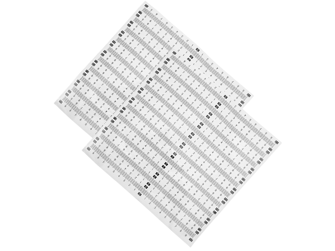 Lurelia Fita Métrica Adesiva Autoadesiva Resistente 40 Peças 10cm Plástico Para Desenho Técnico E Escola