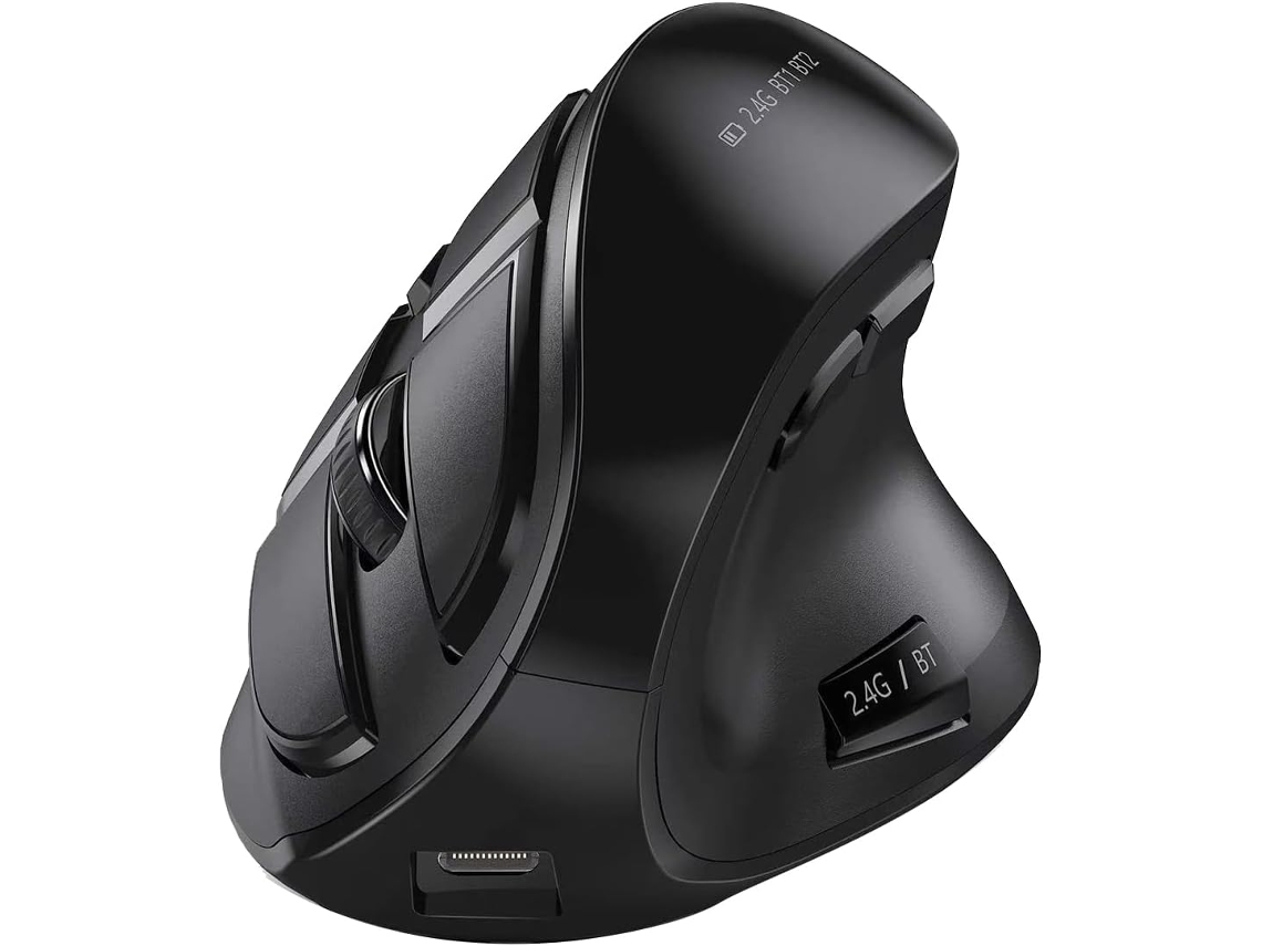 Mouse Vertical Sem Bluetooth, Recarregável Via Usb, Ergonômico, Adequado para Pc. SFUSHOS