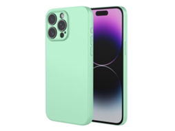 Capa Para Iphone 17 Air Em Silicone Líquido Com Toque De Pele, Cor Verde Matcha.