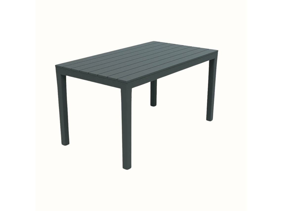 Mesa Rectangular IPAE-PROGARDEN Preto (138x78x72Ccm)