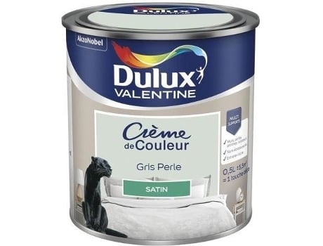Creme De Cor Acetin Dulux Valentine 0,5 L Cinza Pérola Ducastel