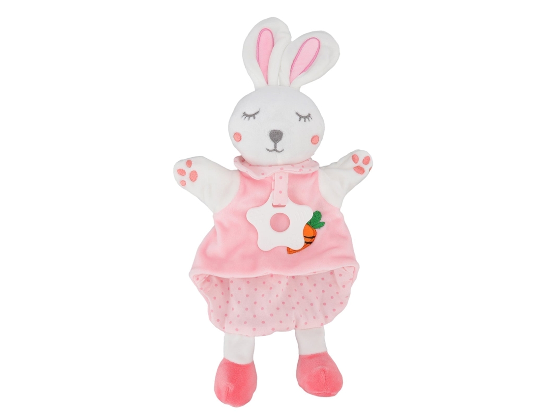 Primerox fantoche de Mão Coelho Pelúcia Bebê Brinquedo Conforto Lavável para Soneca Brincadeira
