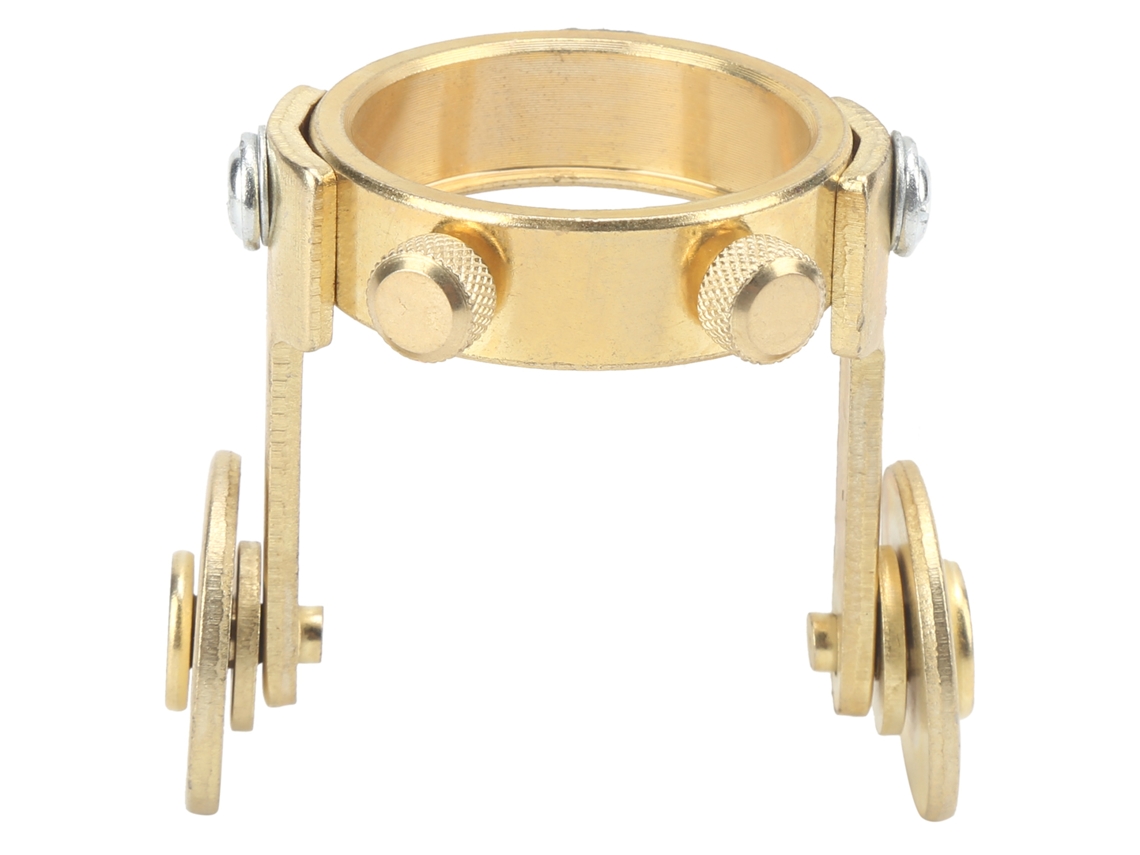 Roda guia de rolo para tocha de corte plasma P80, espaçador metálico circular dourado.
