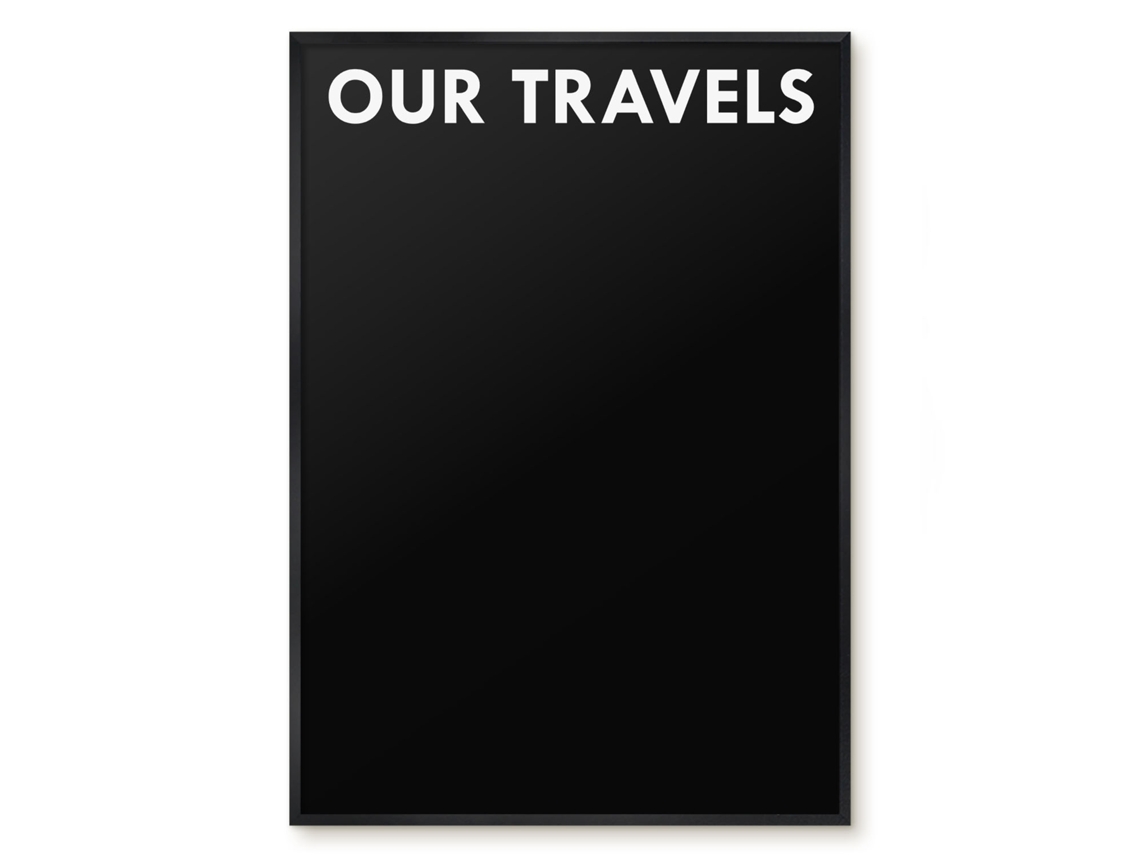 Magnetic Wall Board Our Travels For The Office Espelharte (70x100 Cm)