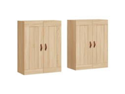 Wall Mounted Cabinet, Wall Mounted Cabinets Vidaxl Marrom Madeira Processada (n/a)