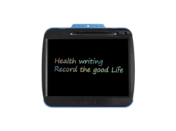 Tablet De Escrita Digital Recarregável De 9 Polegadas Com Tela Lcd, Linhas Coloridas (preta) E Prancheta Eletrônica Transparente.