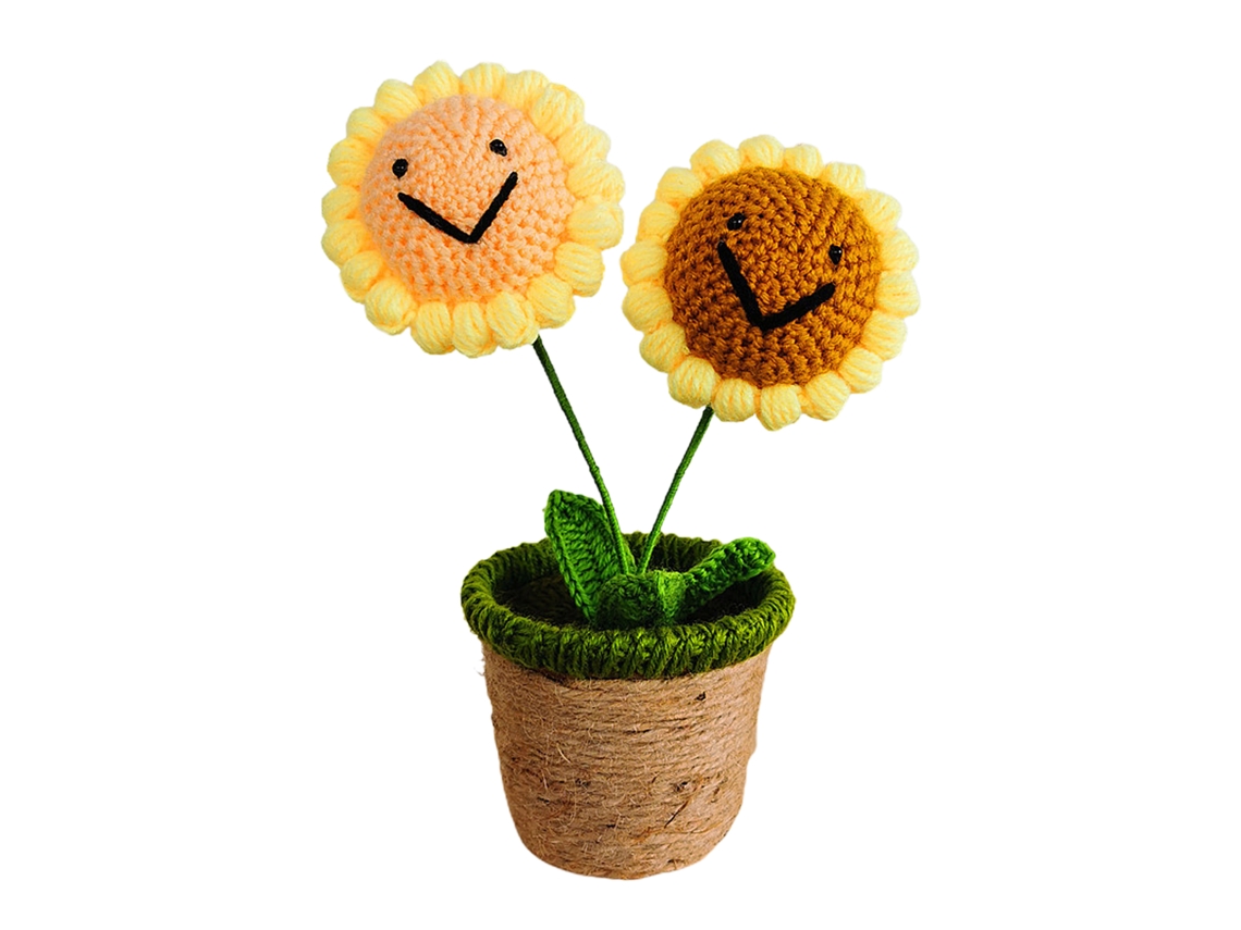 Laxiscreed Planta Artificial De Girassol Trançada Para Decoração De Interior