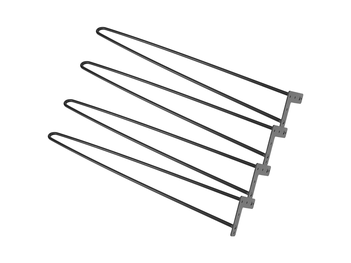 Laxiscreed Conjunto De 4 Pernas De Ferro Para Mesa, 28 Polegadas, Resistência E Estilo Para Seu Móvel