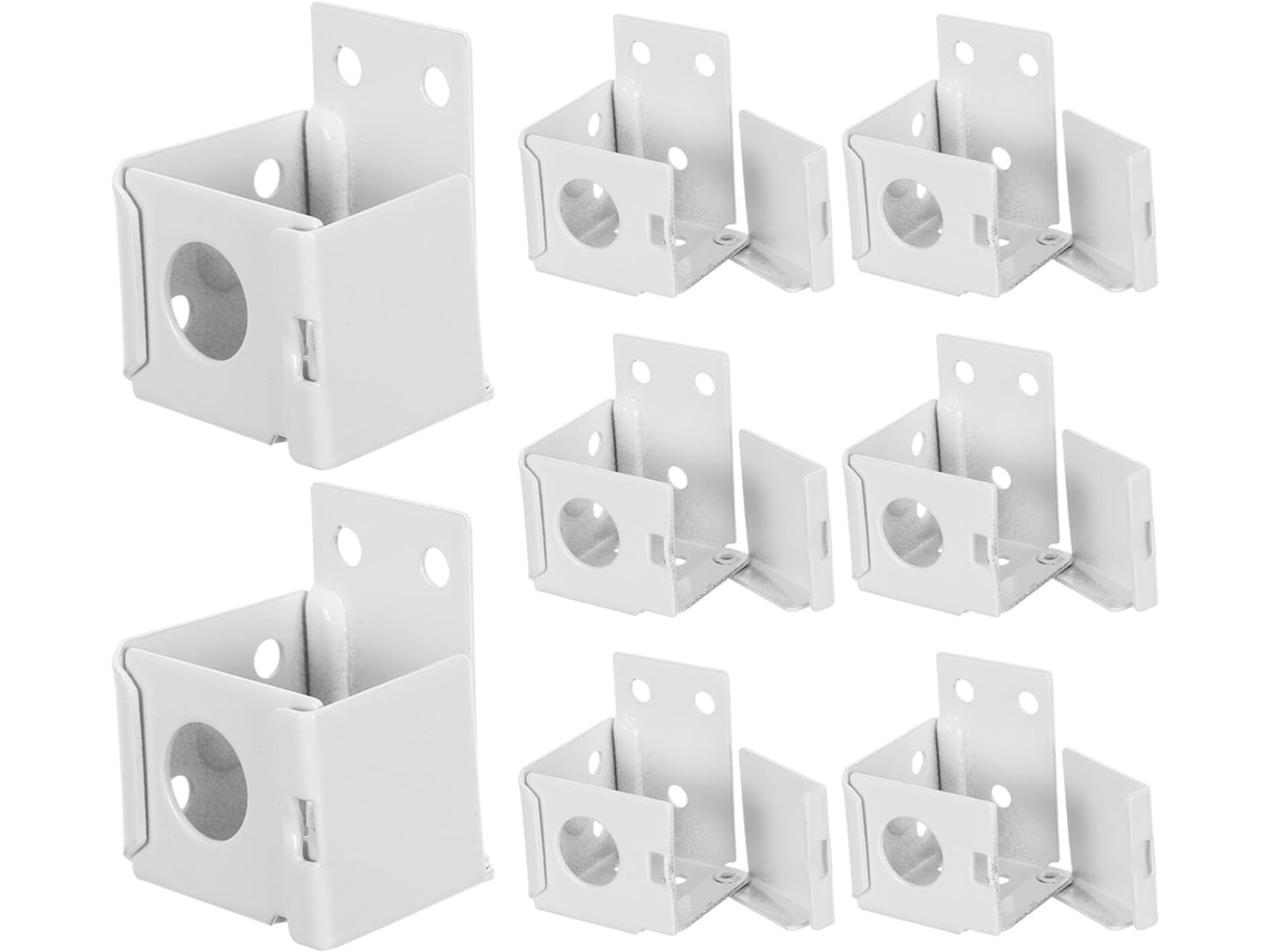 Suportes Metálicos Magiclulu De 1 Polegada Para Persianas, Conjunto De 8 Peças, Perfil Baixo, Suporte De Montagem