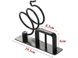 Suporte De Parede Auspicioso Para Secador De Cabelo, Conjunto Com Suporte Para Chapinha E Secador De Cabelo.