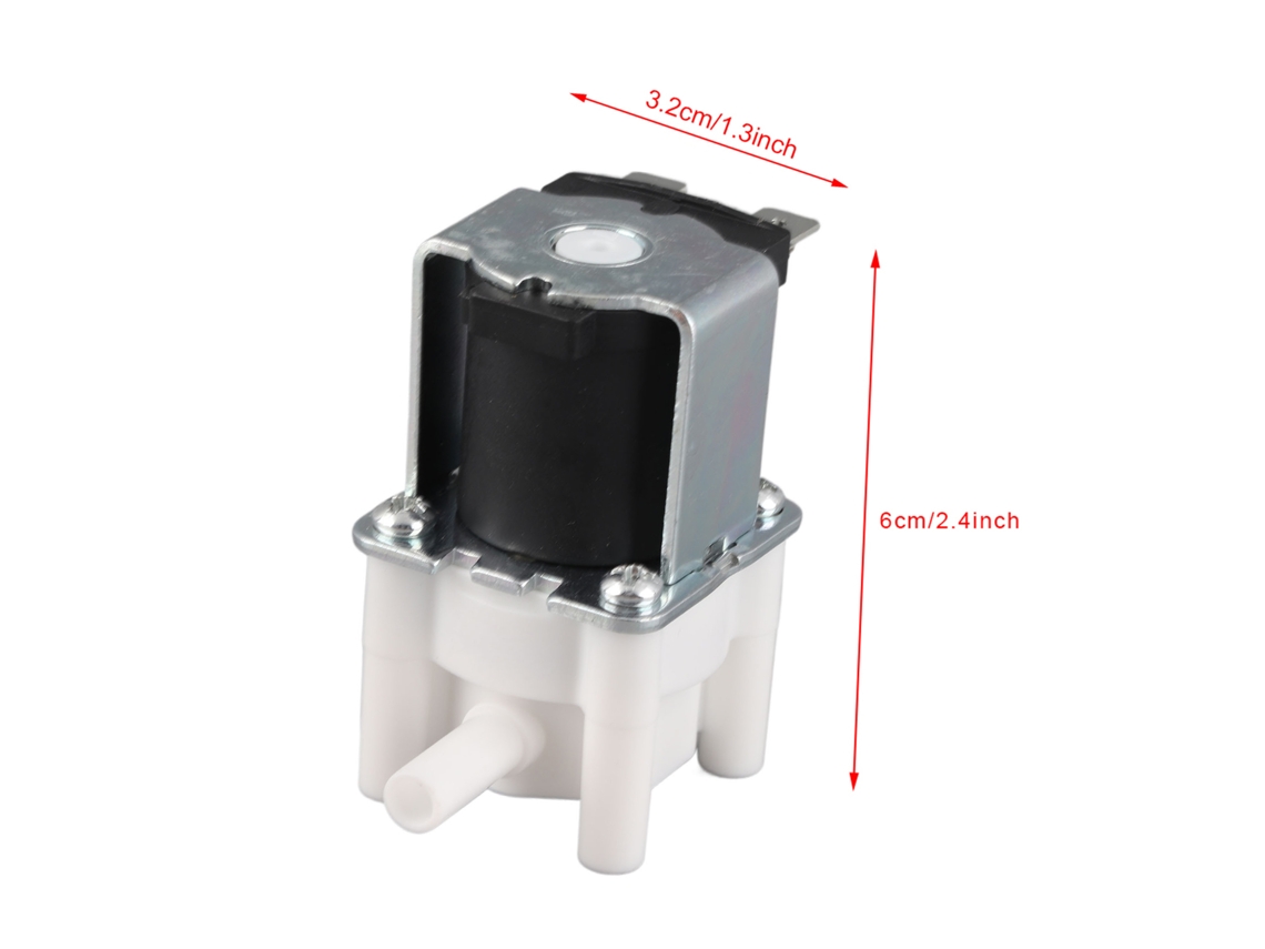Válvula Solenoide De Água Laxiscreed 12v Normalmente Fechada Para Purificadores De Água E Osmose Reversa