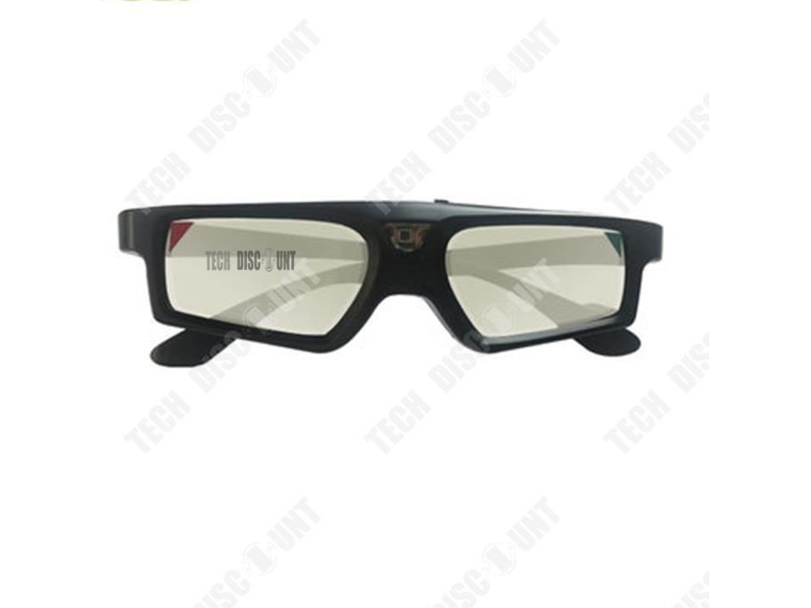 3D Óculos E4W 3D recarregável Smart Active Shutter DLP Projetor Óculos TECH DISCOUNT