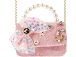Bolsa De Ombro Infantil Com Laço, Estilo Desenho Animado, Simples Para Meninas Ou Meninos.