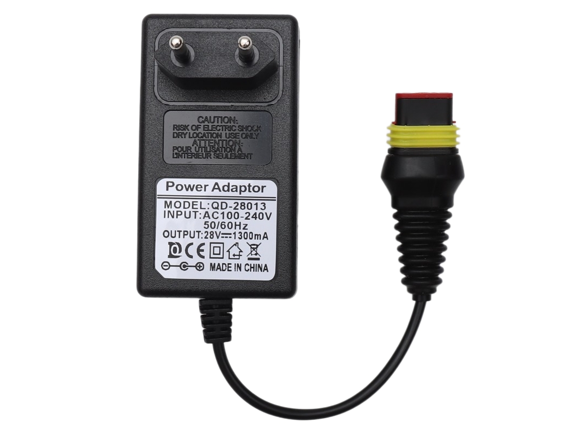 Henten Home carregador para Husqvarna 105, 305, 315x, 40x, 28V, 1.3A, com cabo de 5 metros