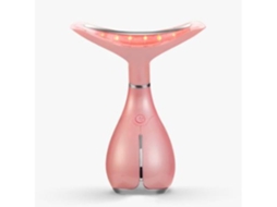 Massajador Facial Pescoço Para Cuidados Com A Pele Com Calor 45 5 E 3 Modos De Massagem Recarregável Para Mulheres E Homens Elétricos Rosa Yunzii