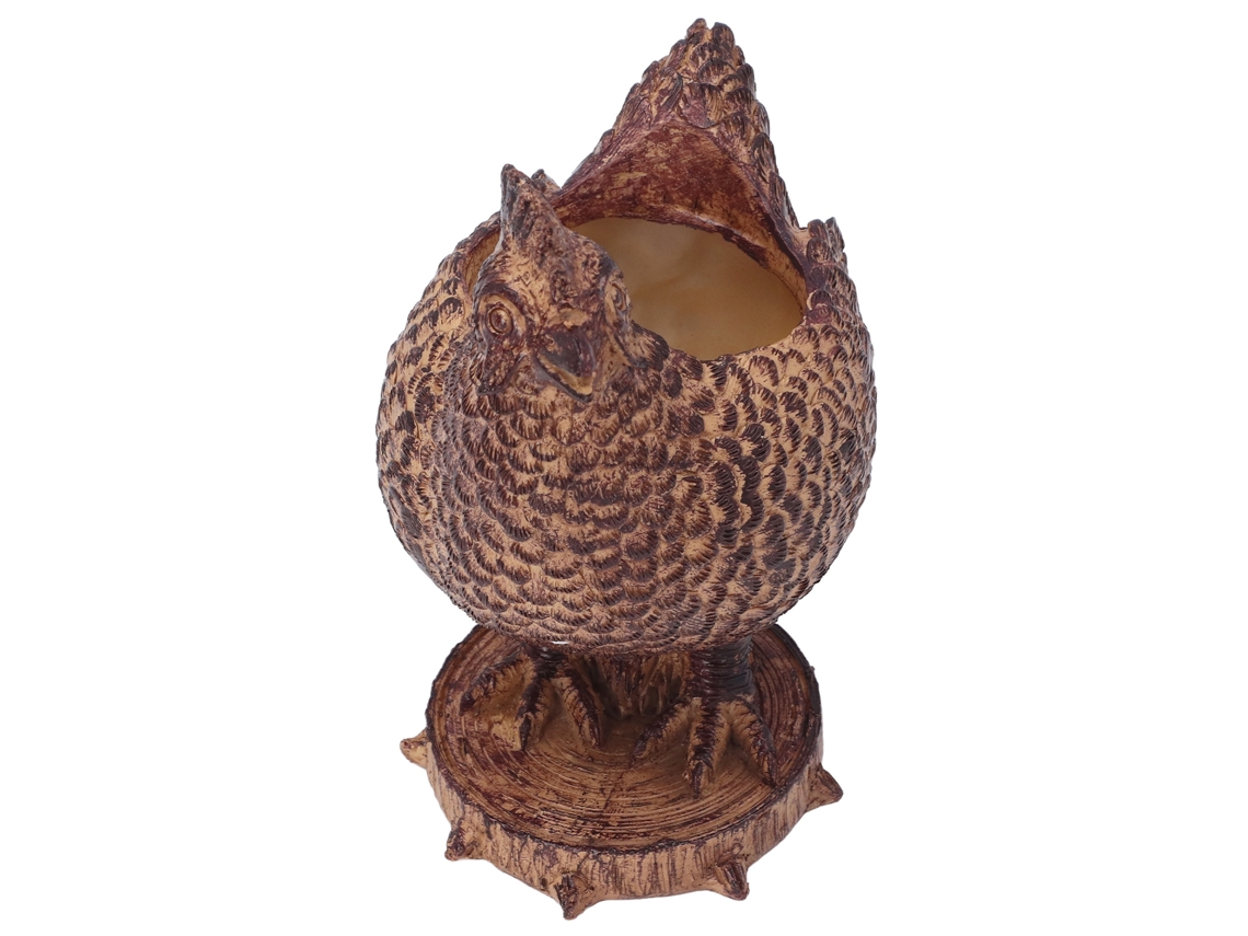 Mali vaso de Resina em Forma de Galinha para Mesa Design de Drenagem Jardim Exterior