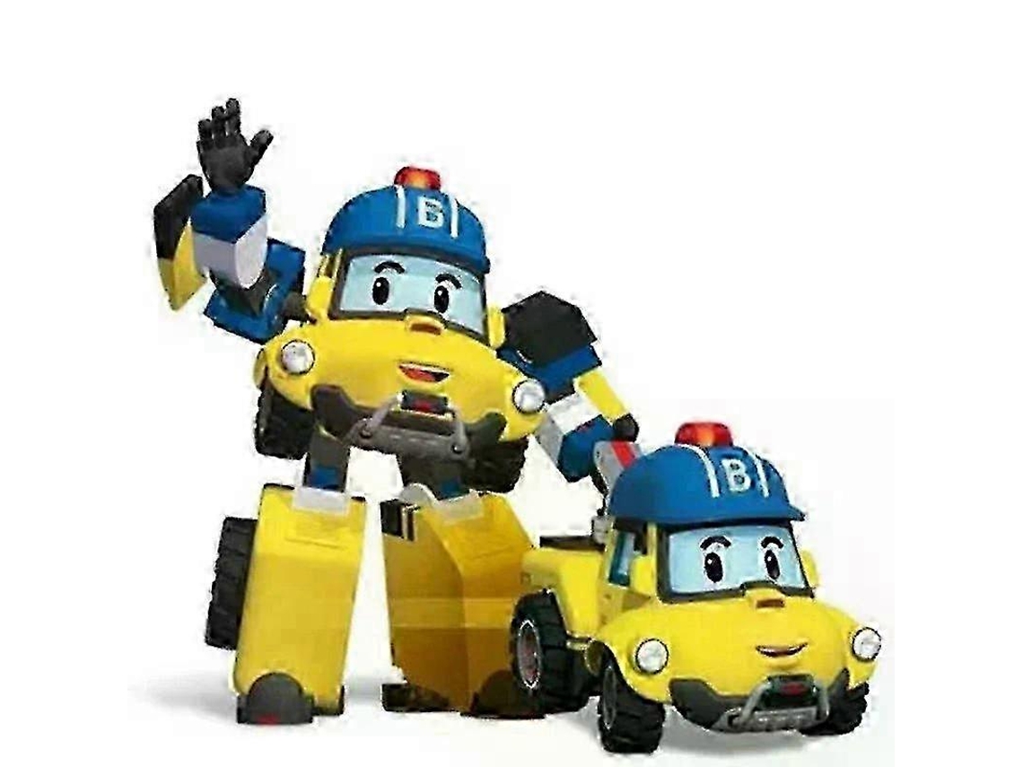 Robô Transformável Robocar Roy E Haley, Brinquedo De Carro Animadobucky